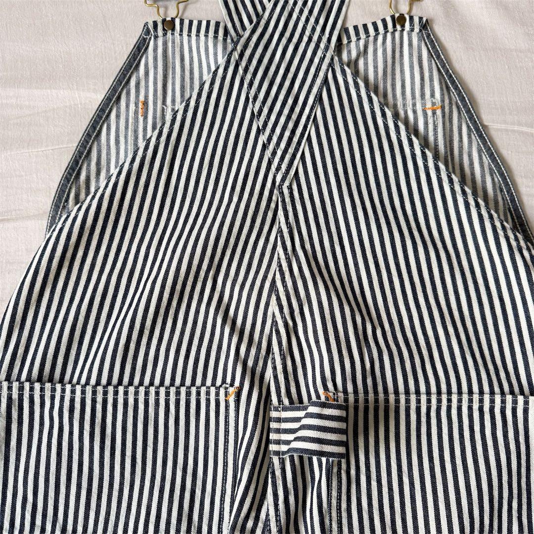 TCB jeans HANDYMANオーバーオール ヒッコリー 34 美品