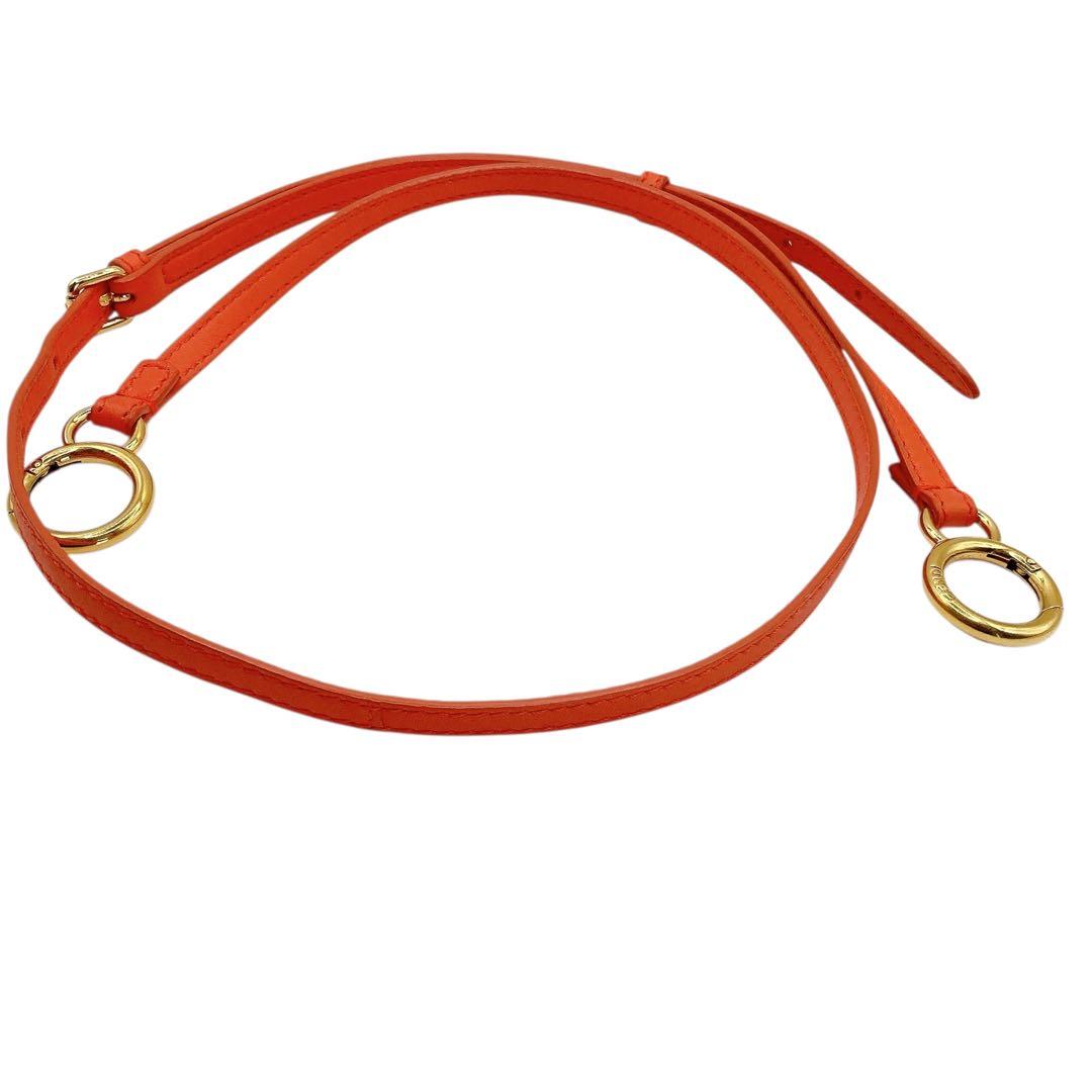 美品✨FENDI フェンディ　ショルダーストラップ　ミニピーカブー　レッド