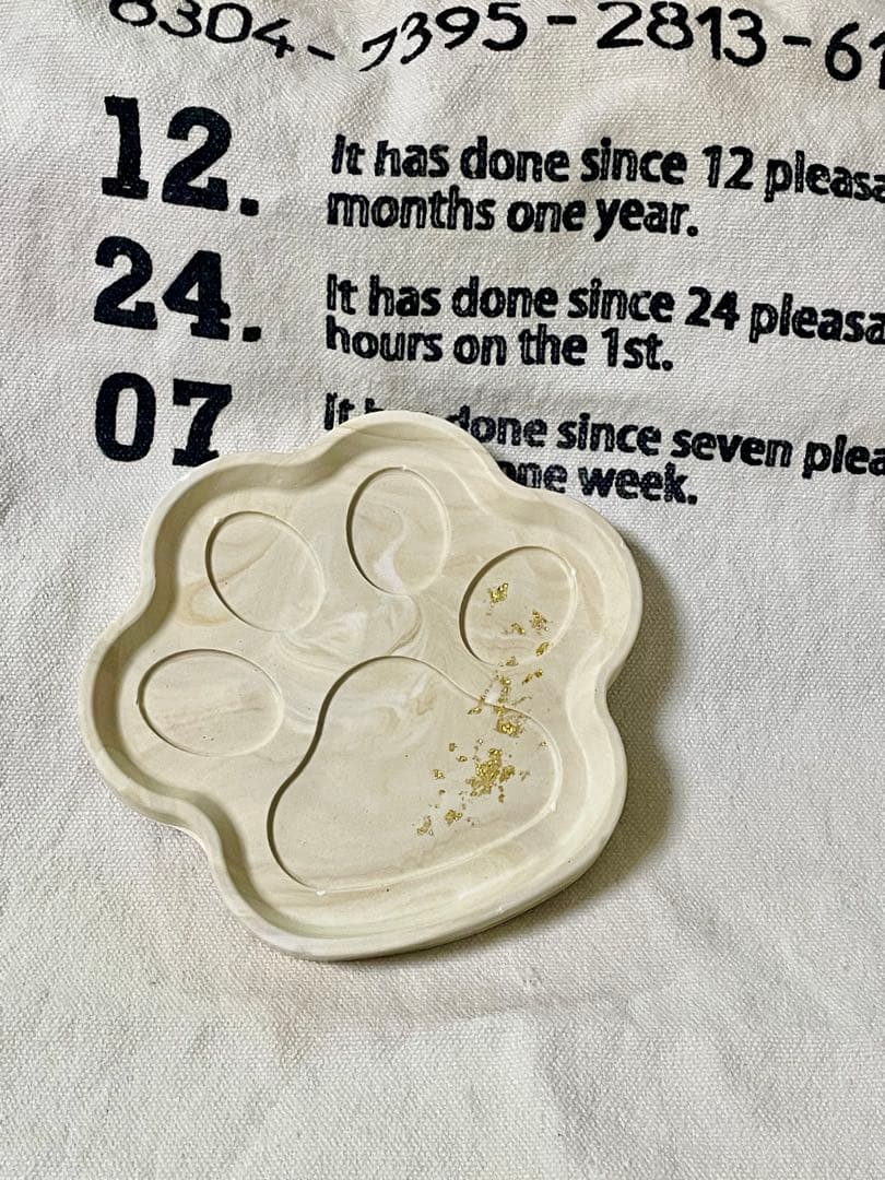 専用♡調整用：ギフト用 猫型トレイ2個＆ハートトレイ＆ペン立て 全て金箔マーブル