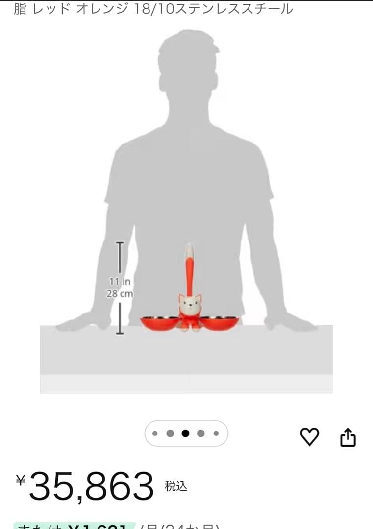 ALESSI アレッシィキャットボウル　猫 食器18/10ステンレス