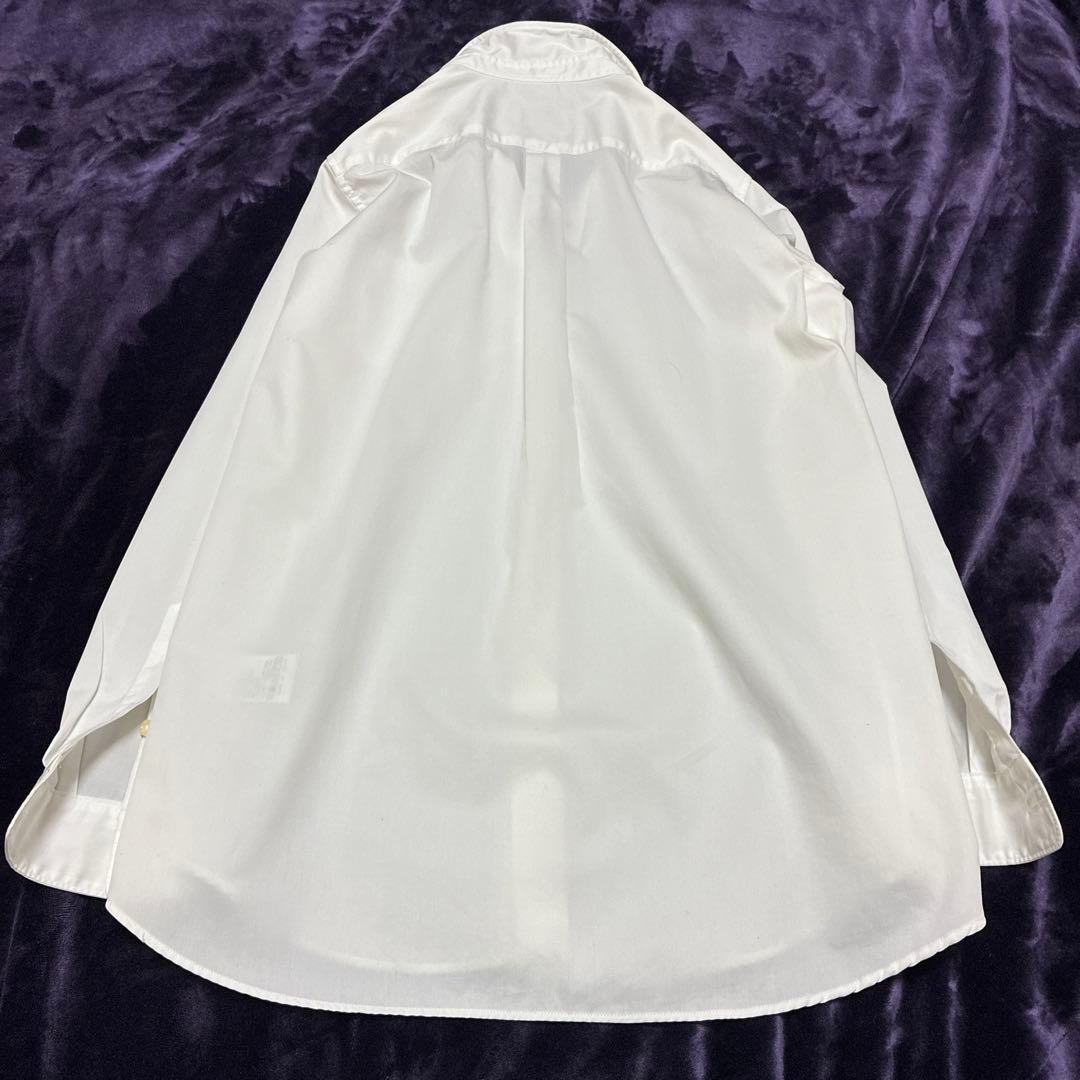 DEUXIEME CLASSE ドゥーズィエムクラスホワイト長袖コットンシャツ