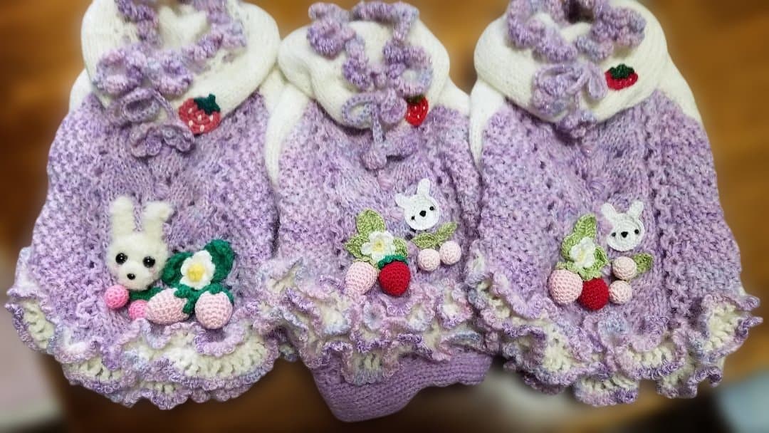 犬服♪手編み♪3名様オーダー受付終了致しましたm(__)m