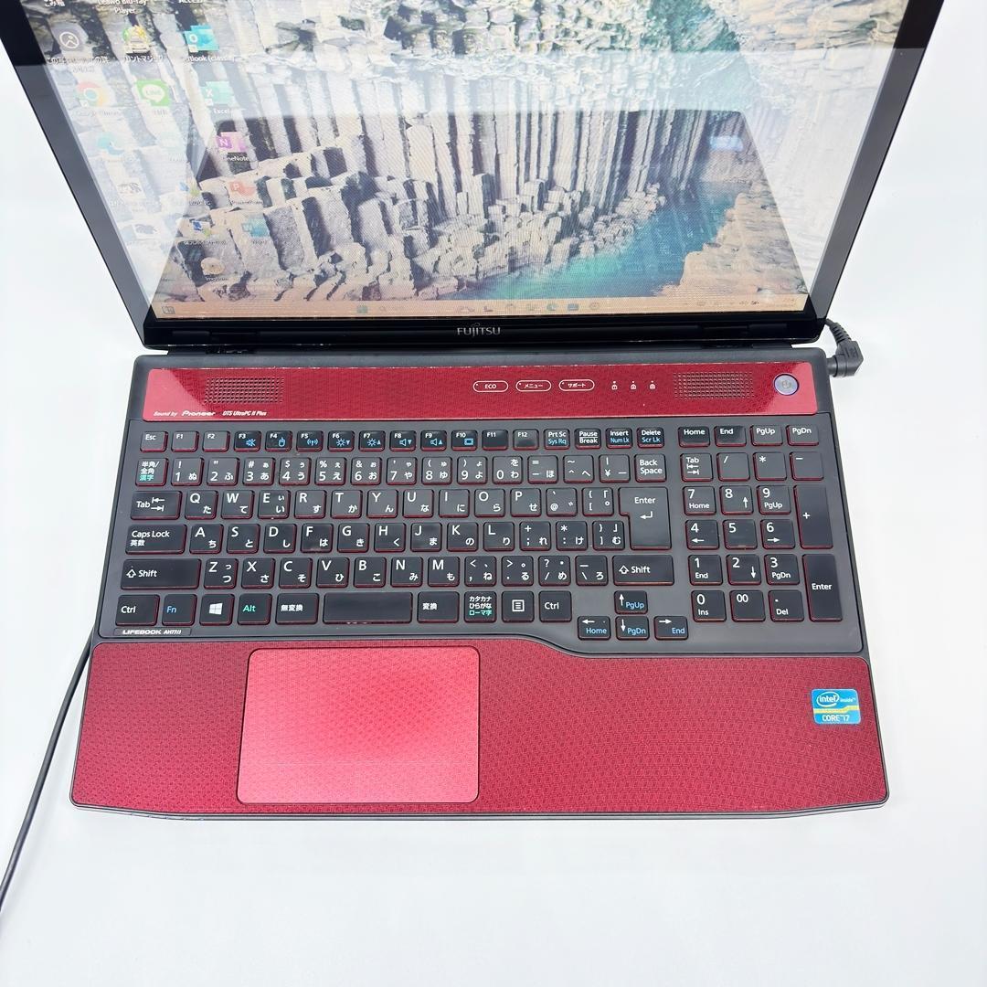 富士通 ノートパソコン Corei7 SSD Office付 Win11 A8