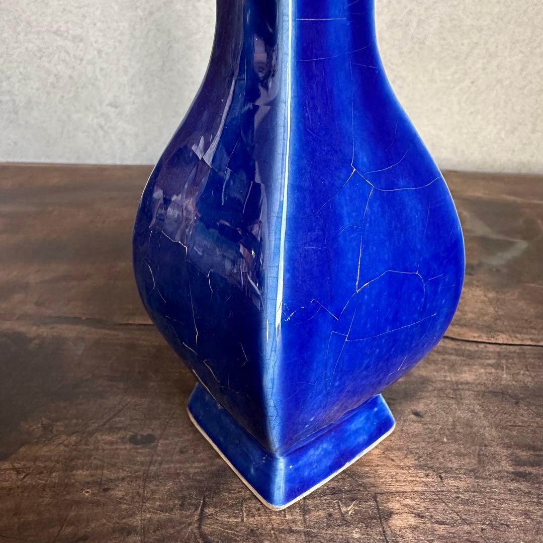 花瓶　官窯　青釉　花入　宋代　中国美術　古美術　中国古玩　骨董