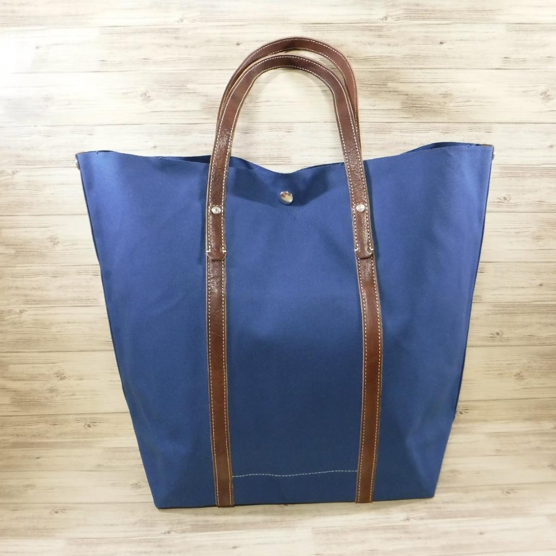 木の庄帆布 定価16280円 栃木レザー&帆布 トートバッグ 大容量 ゴルフOK