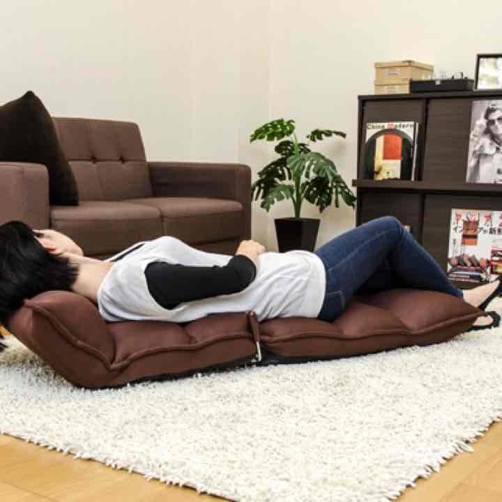 しっかりリラックス！無段階低反発座椅子