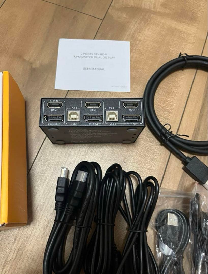 ✨即購入ok✨デュアルモニター HDMI KVM 切替器 4K@60Hz