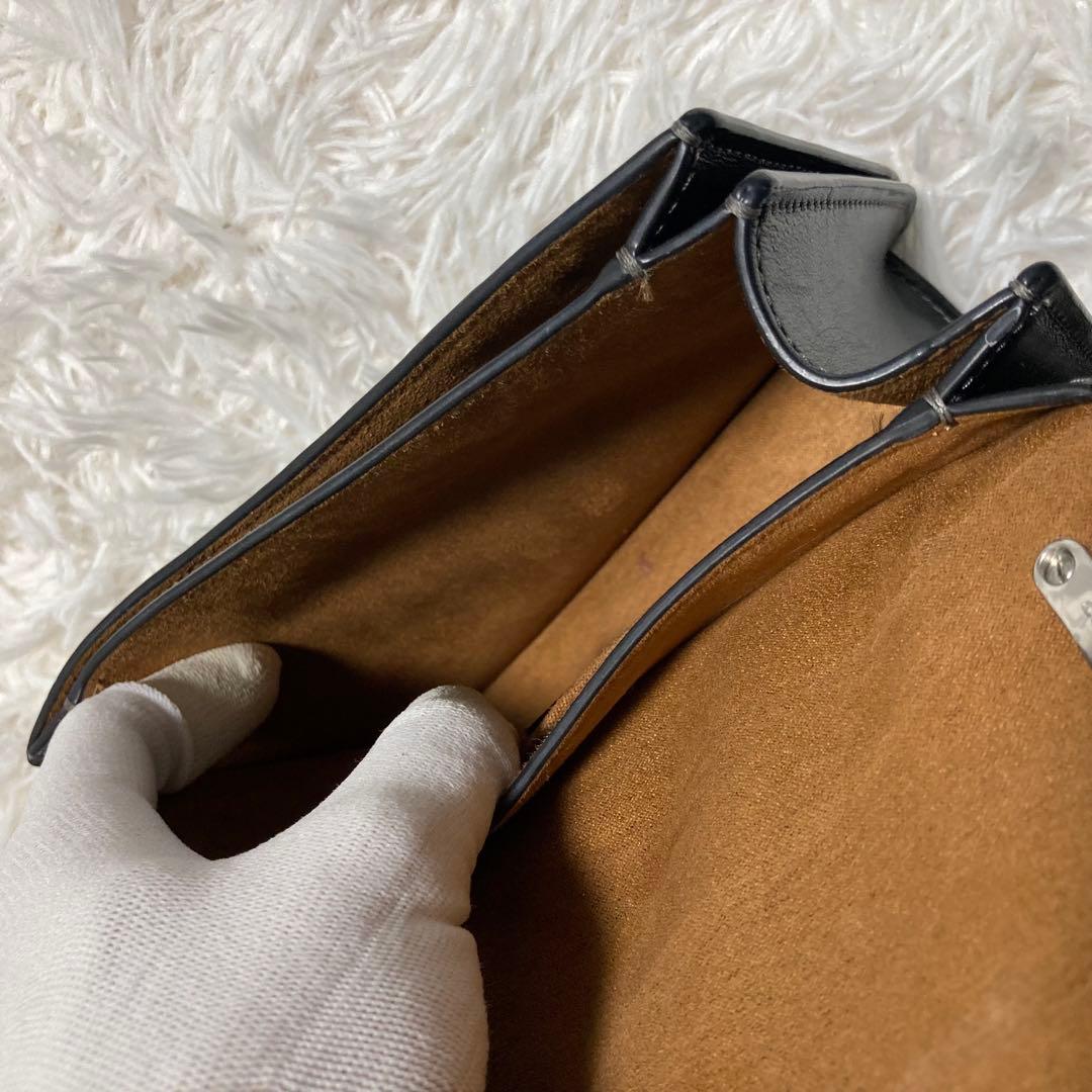 美品　現行 コーチ ショルダーバック　モーガン スクエア　黒　レザー　保存袋付