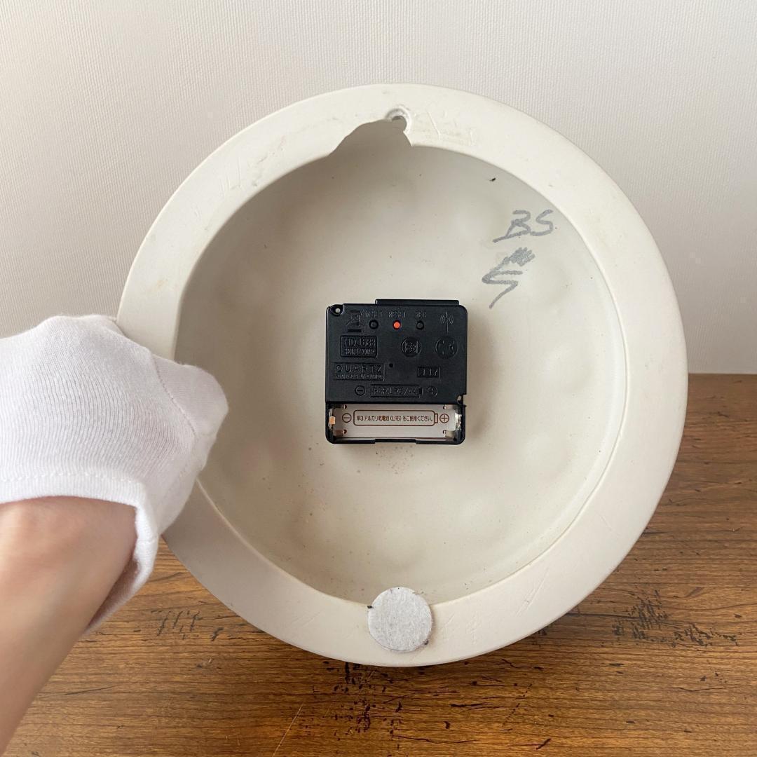 ロールストランド 陶器製 ヴィンテージ 壁掛け時計 電波時計に交換済