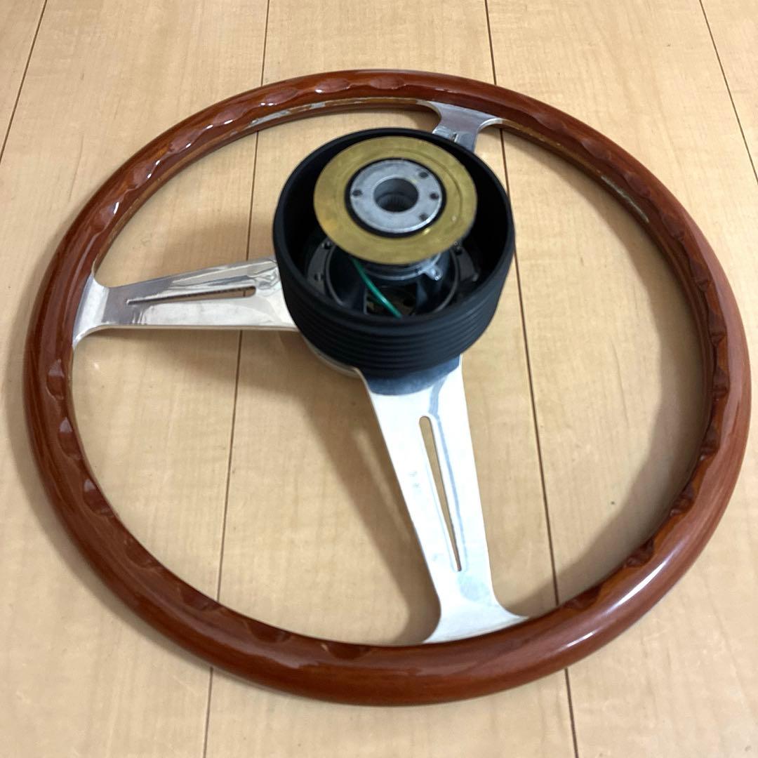 【ビンテージ】ナルディ クラシック　ウッド　ステアリング　36.5cm