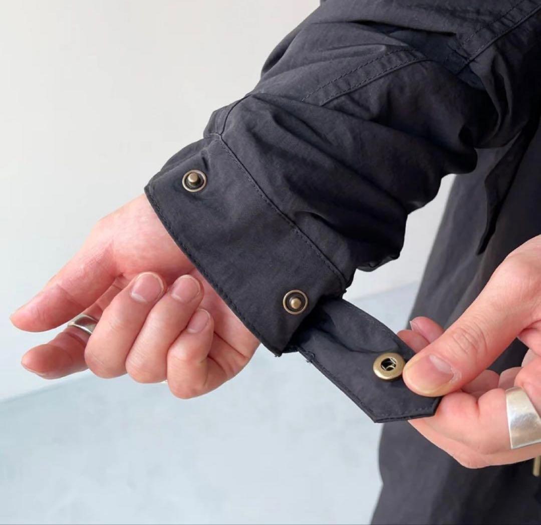 【美品】natto ハイクオリティ ミリタリーモッズコート / ブラック