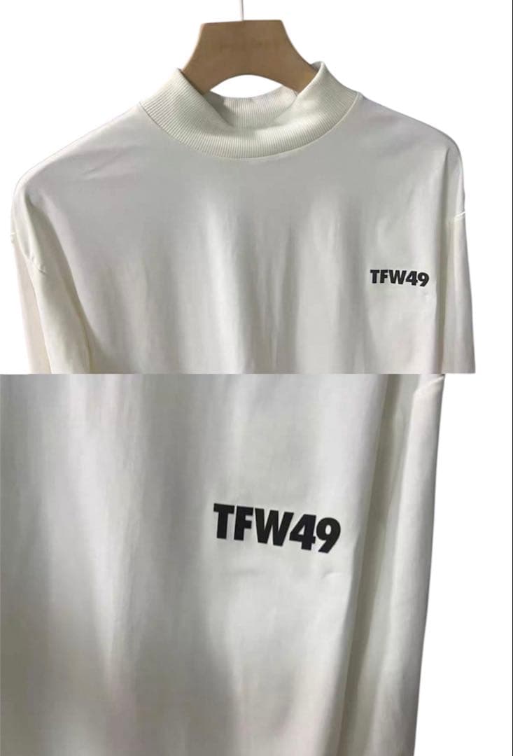 TFW49 長袖モックシャツ　M ホワイト