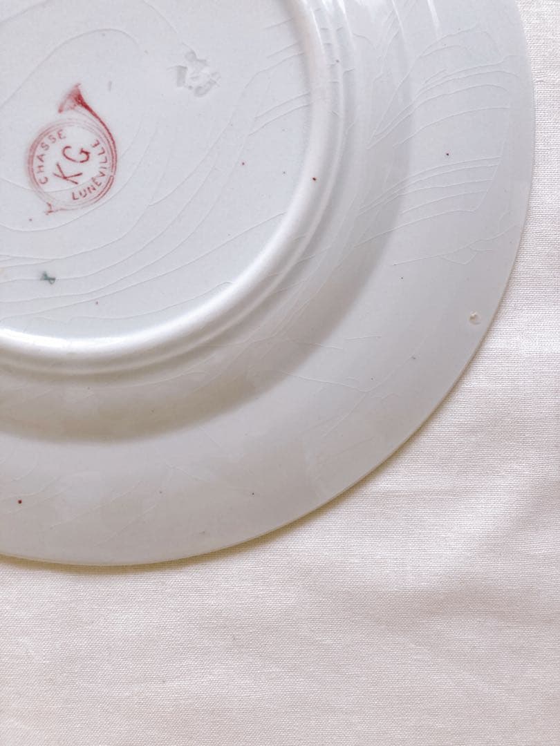フランスアンティーク　LUNEVILLE chasseシリーズ　ディナー皿②