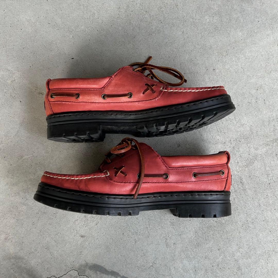 90’s POLO SPORTS デッキシューズ レザー アメカジ ヴィンテージ