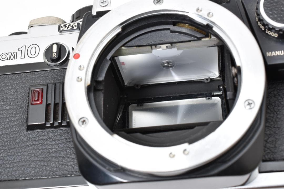 美品 OLYMPUS OM10 シルバー フィルム モルト新品交換済 M884