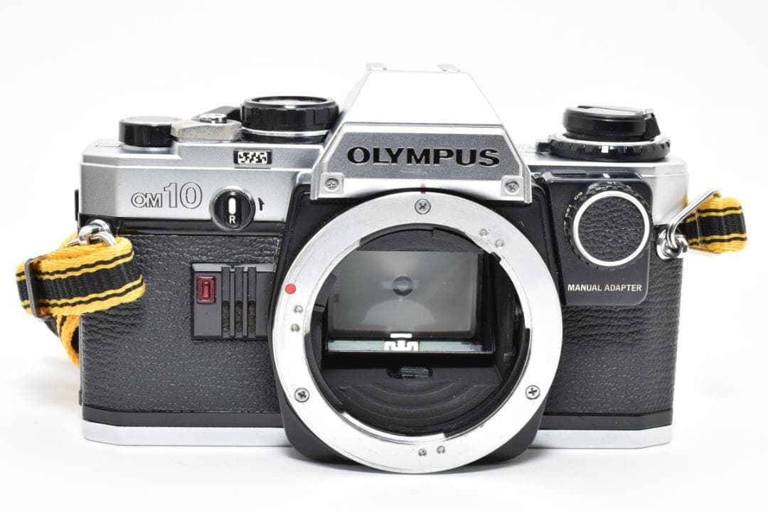 美品 OLYMPUS OM10 シルバー フィルム モルト新品交換済 M884