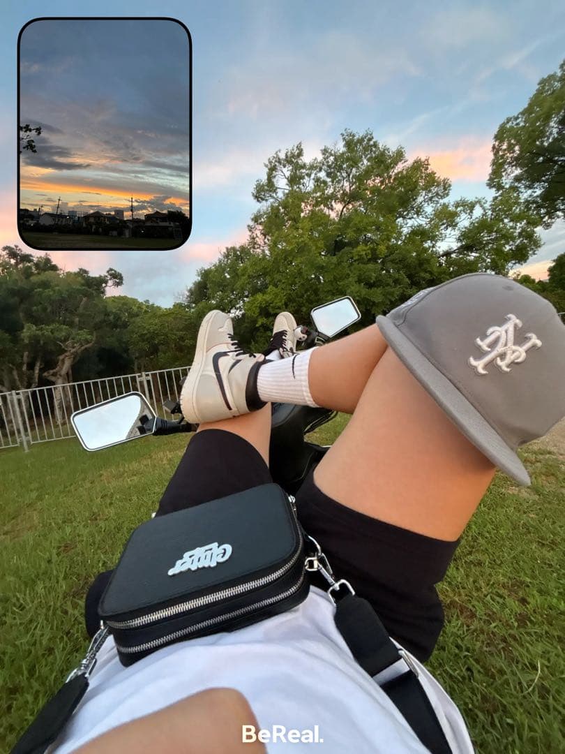 glitter ブラックショルダーバッグ