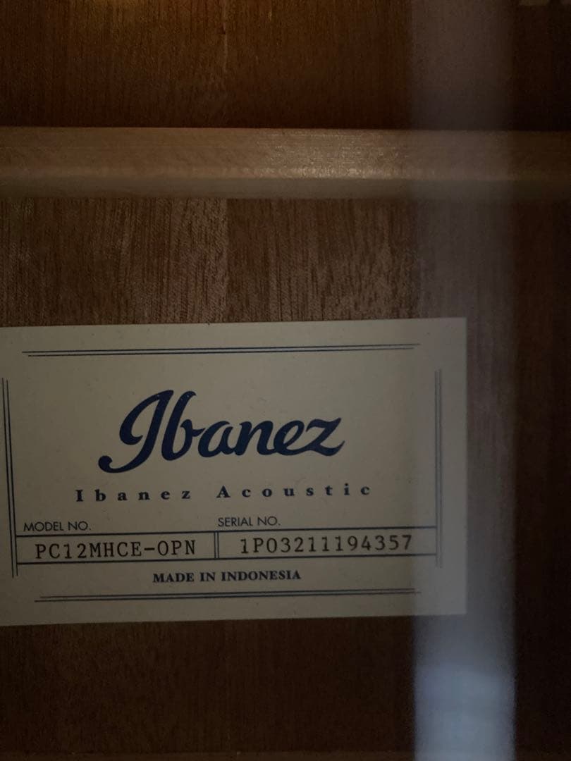 Ibanez PC12MHCE-OPN エレアコ 美品（ソフトケース付き）