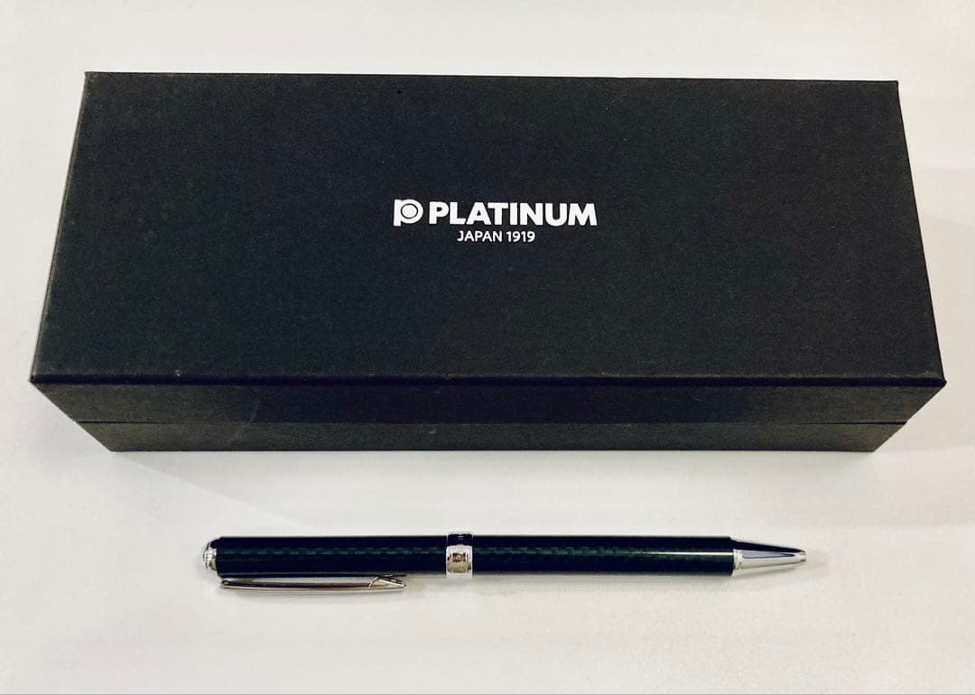 定価4,840円◆プラチナ カーボン軸 高級ボールペン アフェクションスイッチ