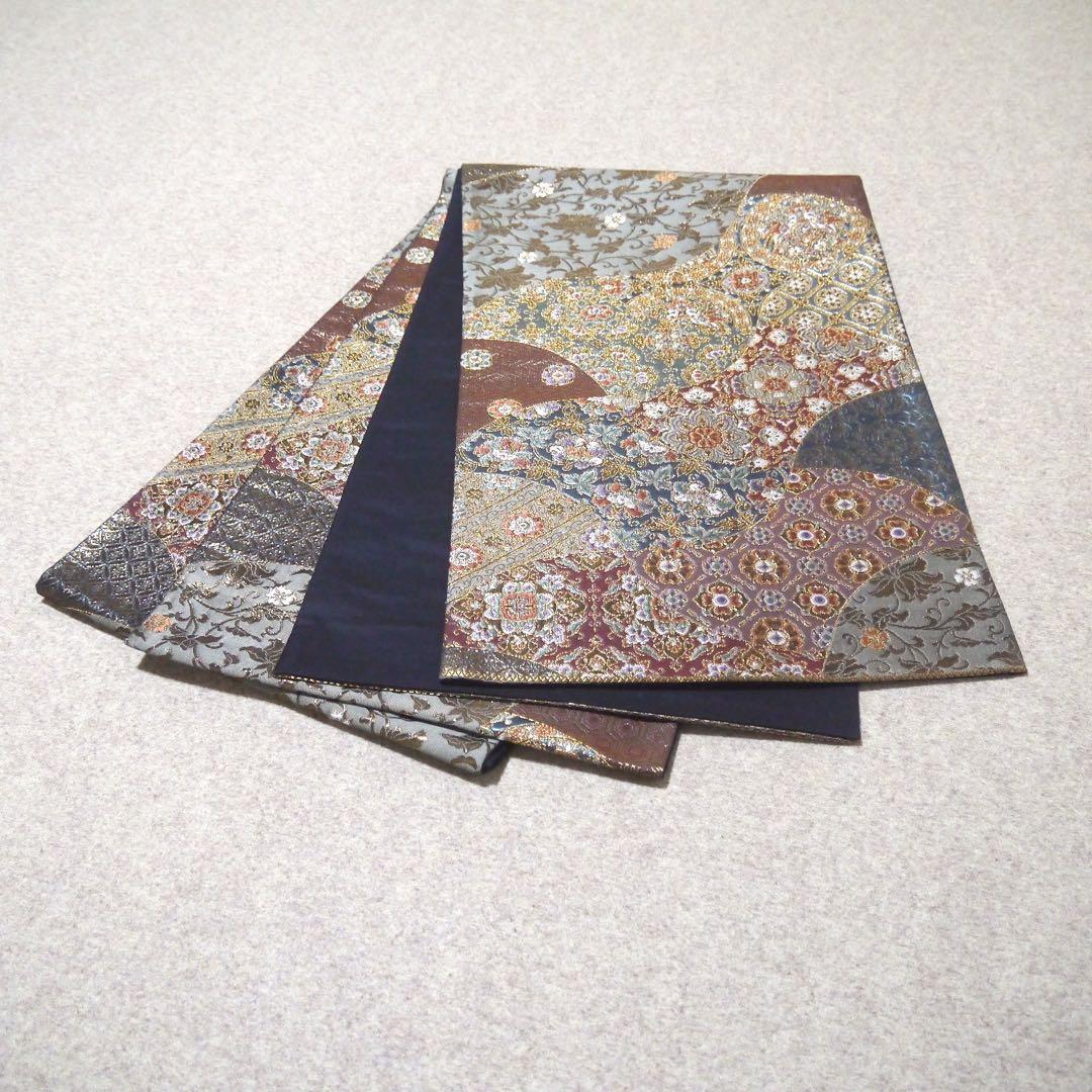 必見！早い者勝ち！！ 正絹 中古 西陣織 仕立て上がり袋帯☆187