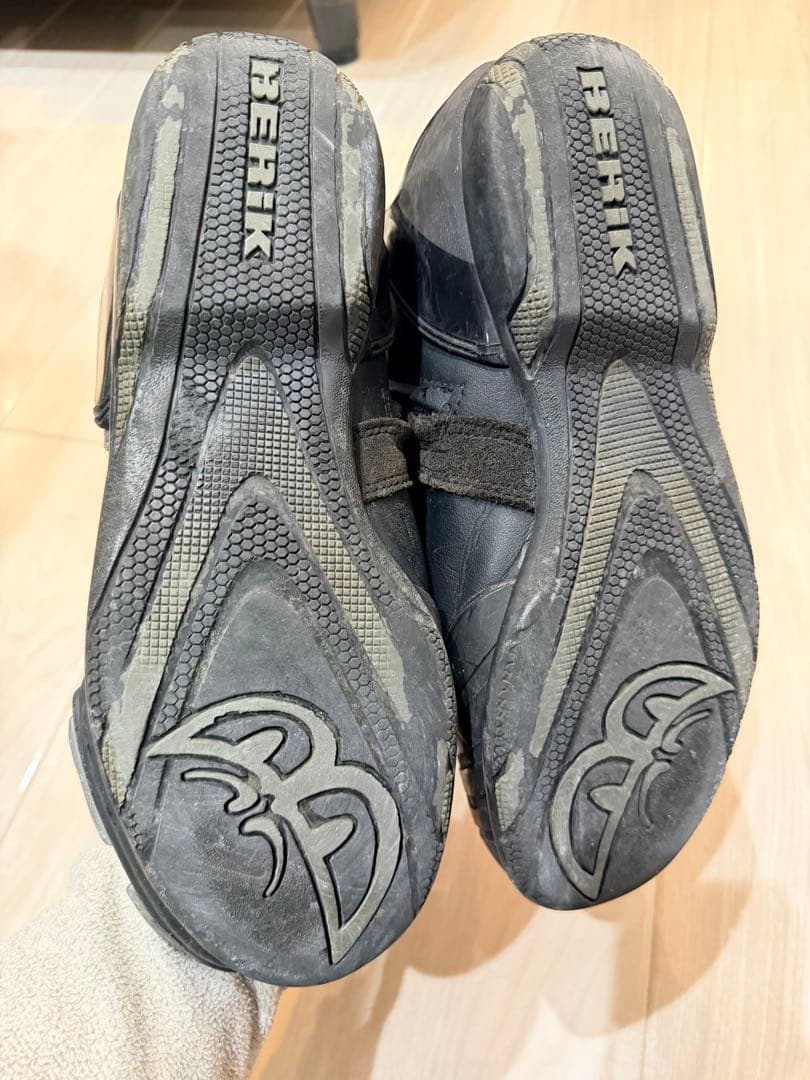 BERIK バイクブーツ2.0 黒/白/グレー