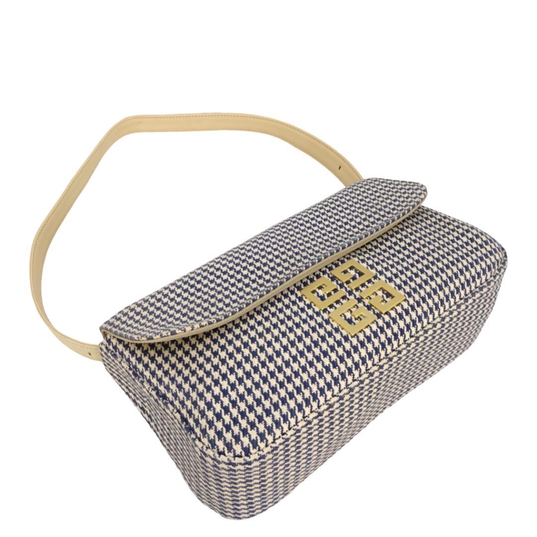 本物 良品 ■ジバンシー■千鳥格子 キャンバス ショルダーバッグ ハンドバッグ