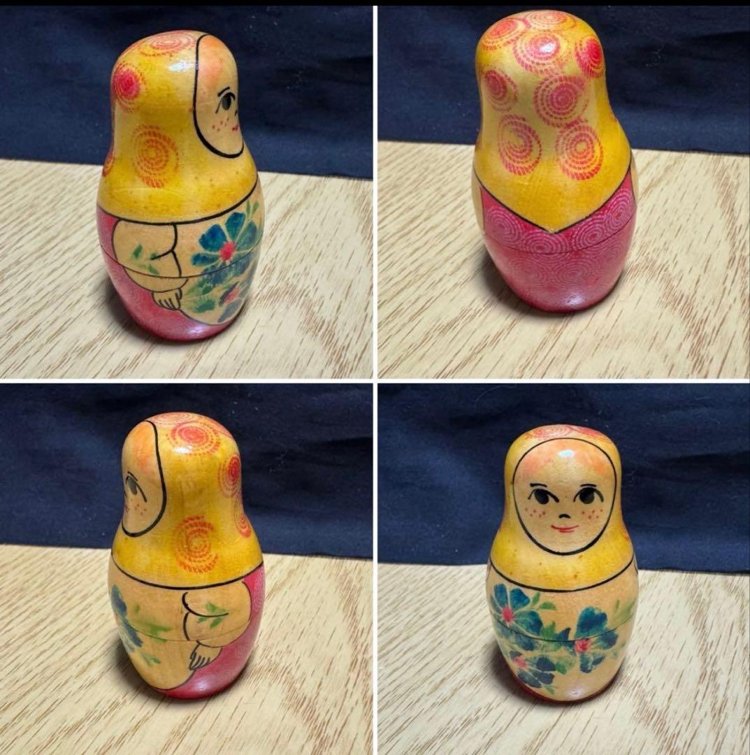 レア‼️ソビエト　ノリンクス社　親子マトリョーシカ5組　長期保存、現状