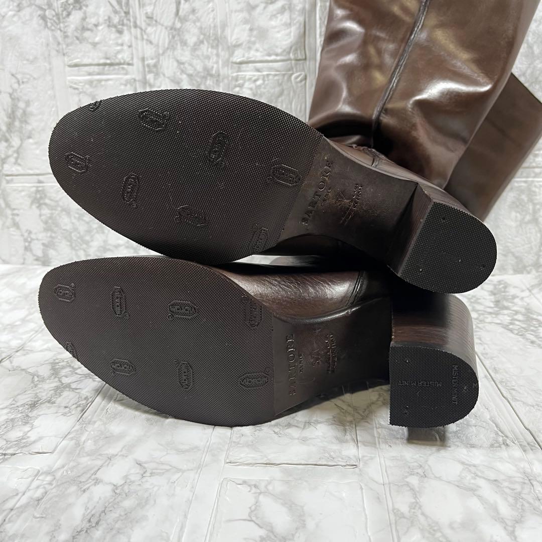 【美品】SARTORE サルトル　レザー　ロングブーツ　ハイヒール　ビブラム