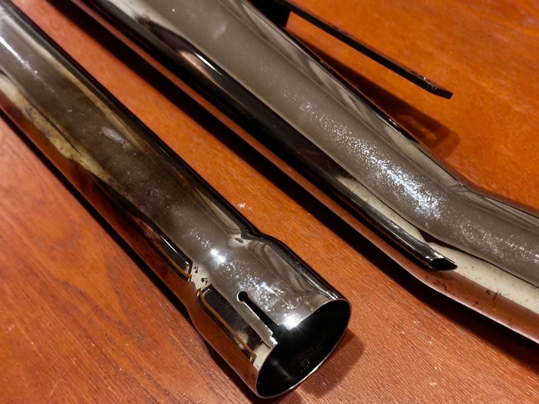 ガレージT＆F SR400　 アップトランペットマフラー ローパスバッフル