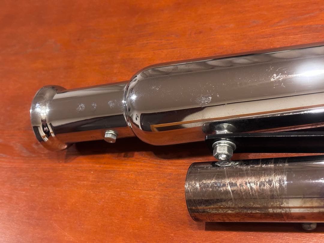 ガレージT＆F SR400　 アップトランペットマフラー ローパスバッフル