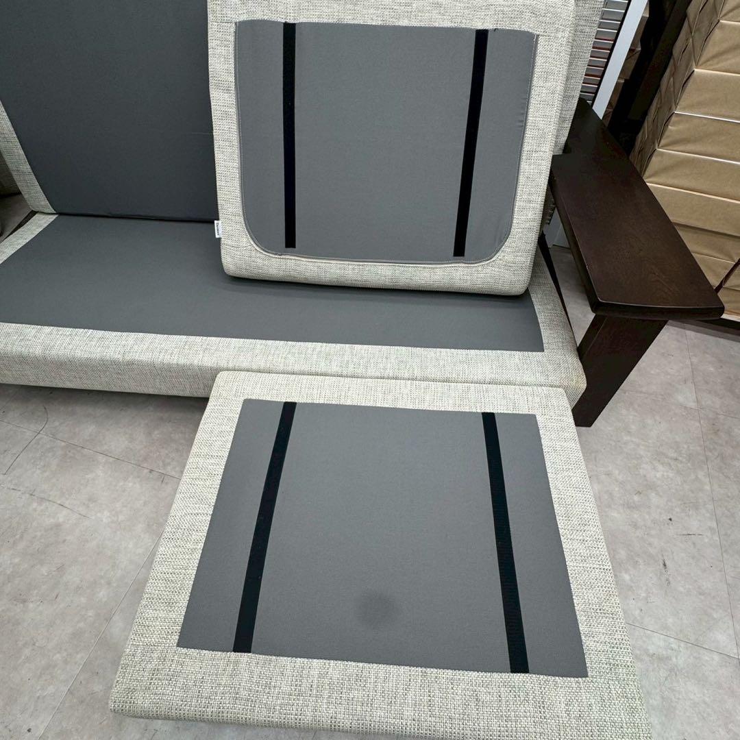 カリモク ディレトーレ 3人掛けソファ オットマン付