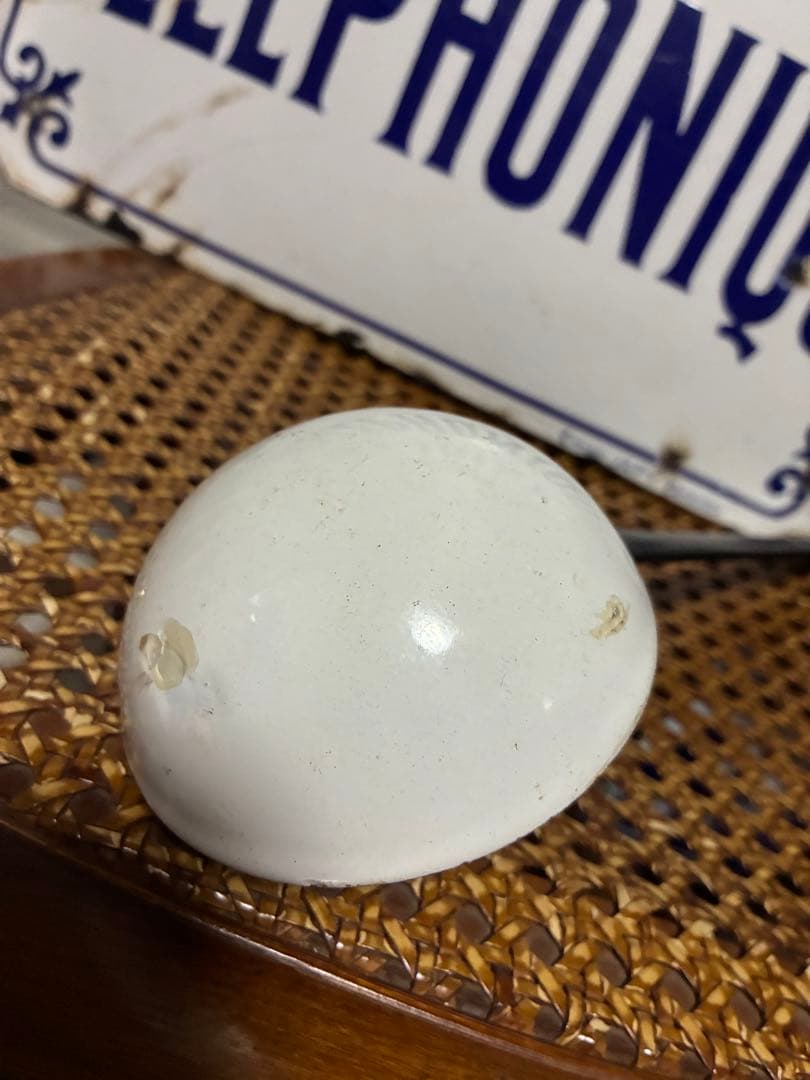 りりららアンティーク　手書き　ホーロー　レードル　お玉　オタマ　超レア