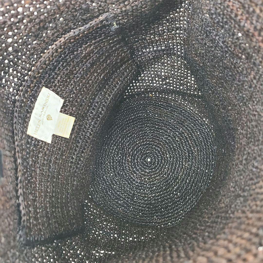 【人気】　ヘレンカミンスキー　かごバッグ　トート　ラフィア　バケツ型　ブラウン