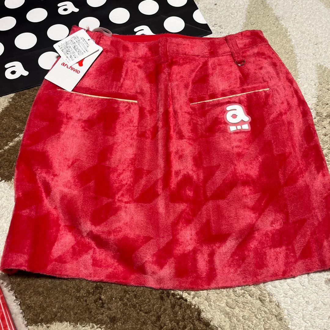 ♡アルチビオ♡起毛千鳥格子柄ベスト＆スカート＆靴下新品未使用タグ付き秋冬36