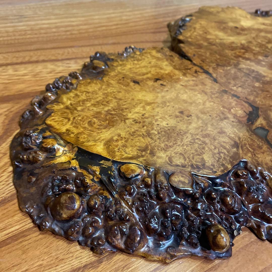 花梨玉杢 葡萄杢 天然木花台 飾り台 盆栽台 時代古木 花梨 玉杢瘤