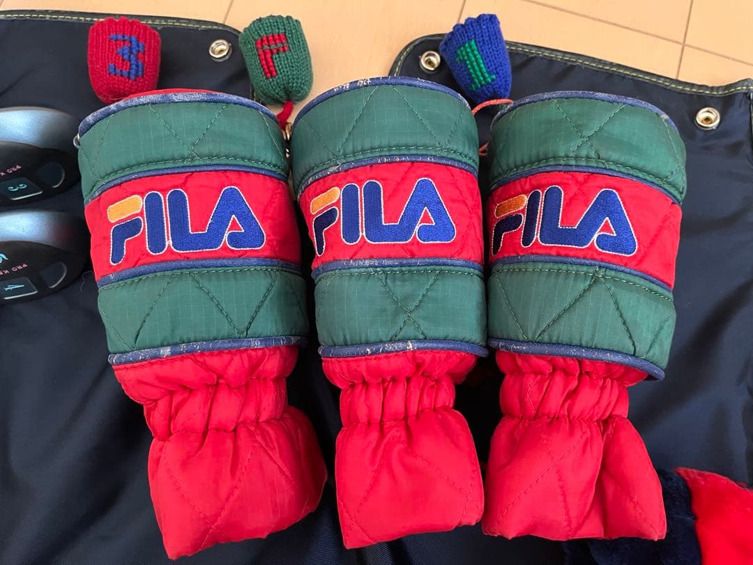 FILA キャディバッグ & クラブ12本セット　レッド