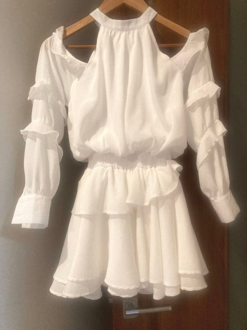 Darichボリュームシフォン ミニワンピース