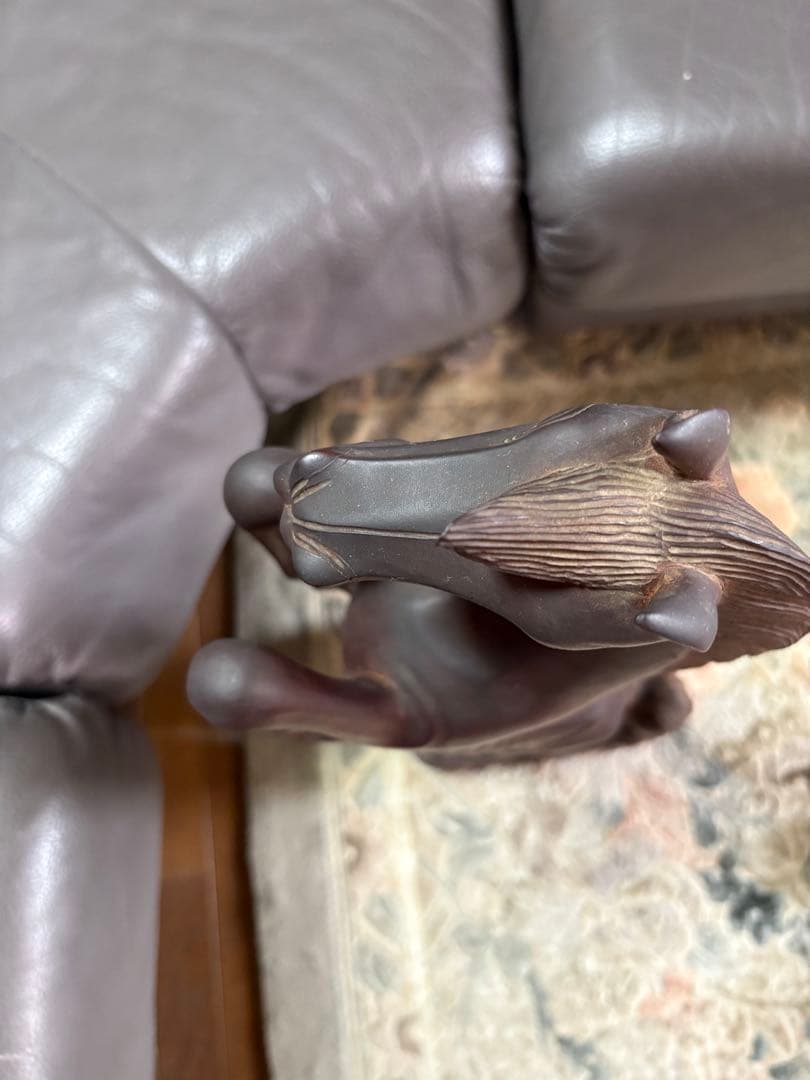 木製　置物　馬　ウマ