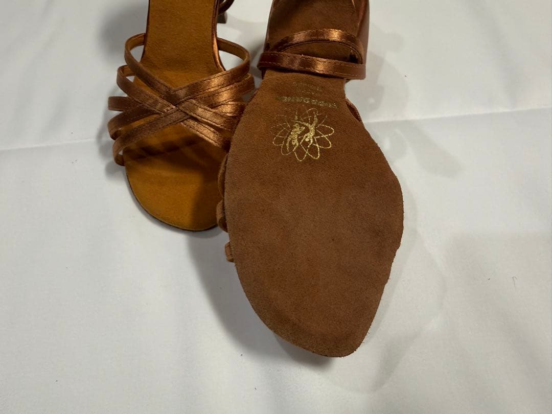 スーパダンスシューズ 1403 ダークタンサテン