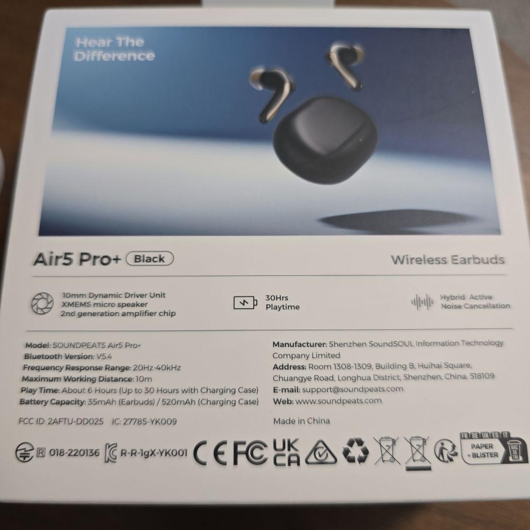 Soundpeats Air5 Pro+　値下げしました。