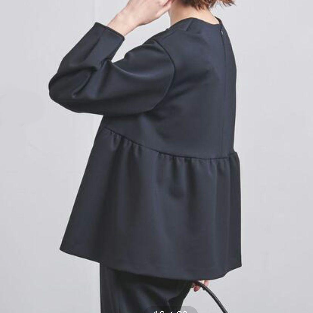 UNITED ARROWS SPONGY パールモチーフブラウス