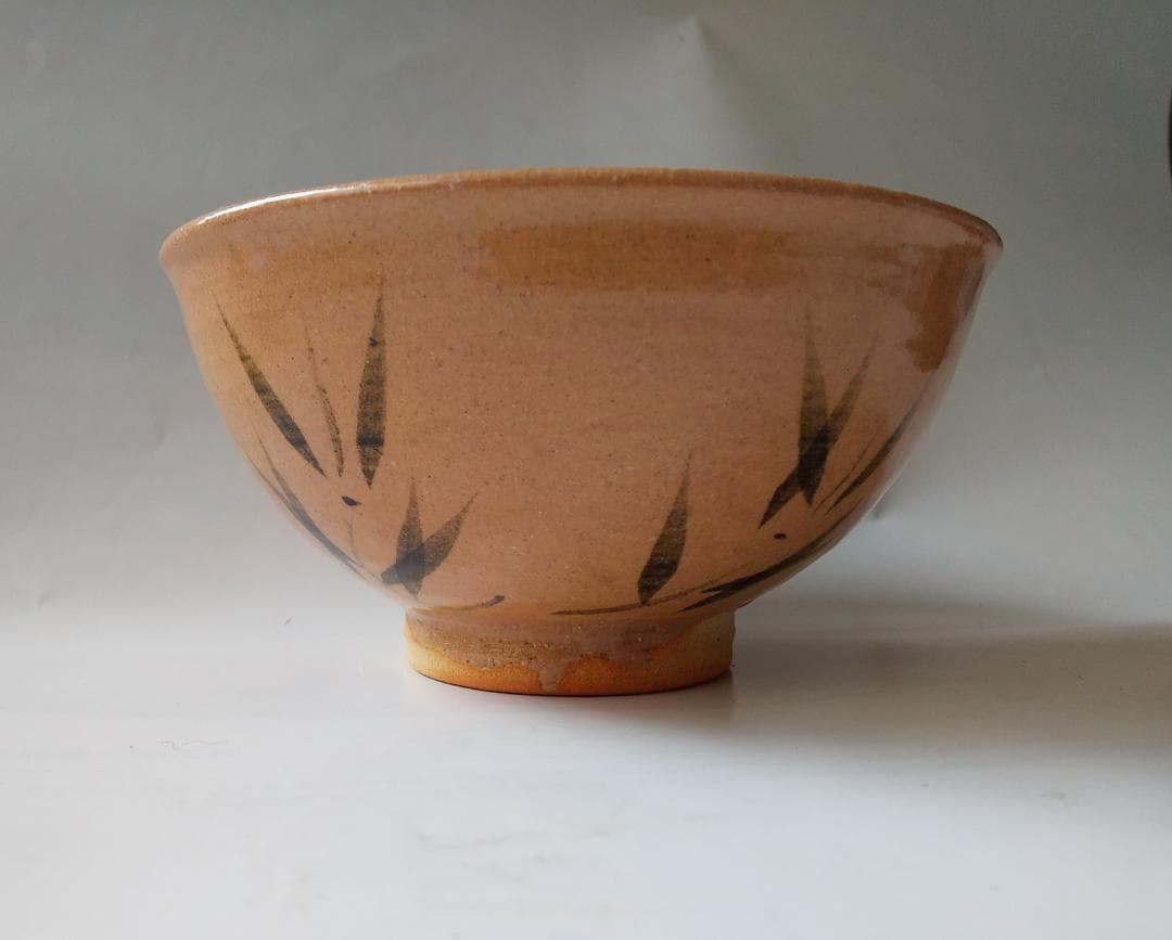 唐津焼 中里嘉孝 作 絵唐津 茶碗 共箱 共布 栞 茶道具 抹茶碗 新品 未使用