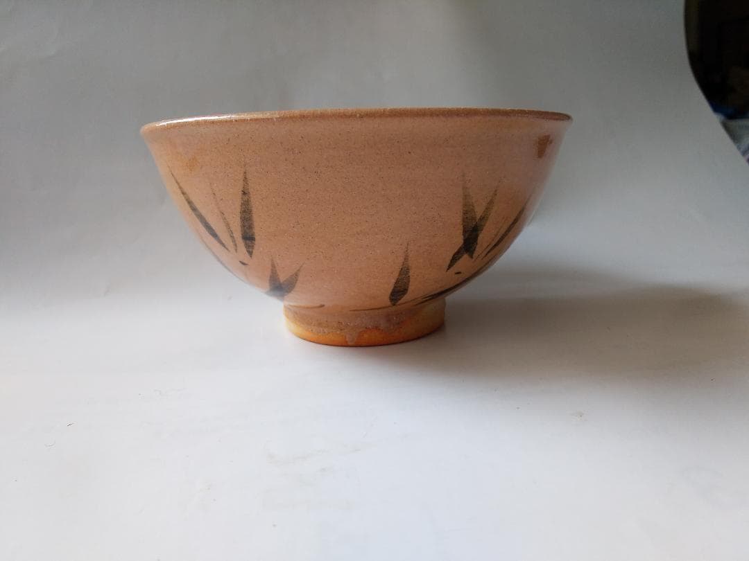 唐津焼 中里嘉孝 作 絵唐津 茶碗 共箱 共布 栞 茶道具 抹茶碗 新品 未使用