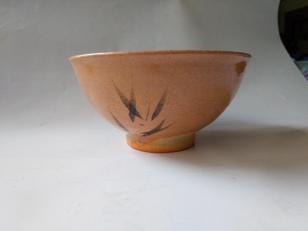 唐津焼 中里嘉孝 作 絵唐津 茶碗 共箱 共布 栞 茶道具 抹茶碗 新品 未使用
