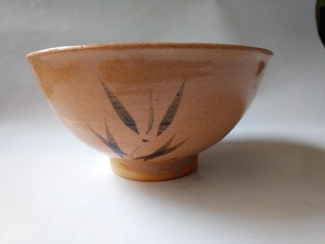 唐津焼 中里嘉孝 作 絵唐津 茶碗 共箱 共布 栞 茶道具 抹茶碗 新品 未使用