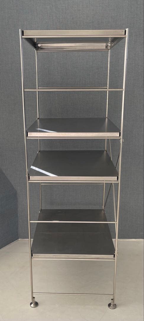 無印良品　ステンレスユニットシェルフ 4段