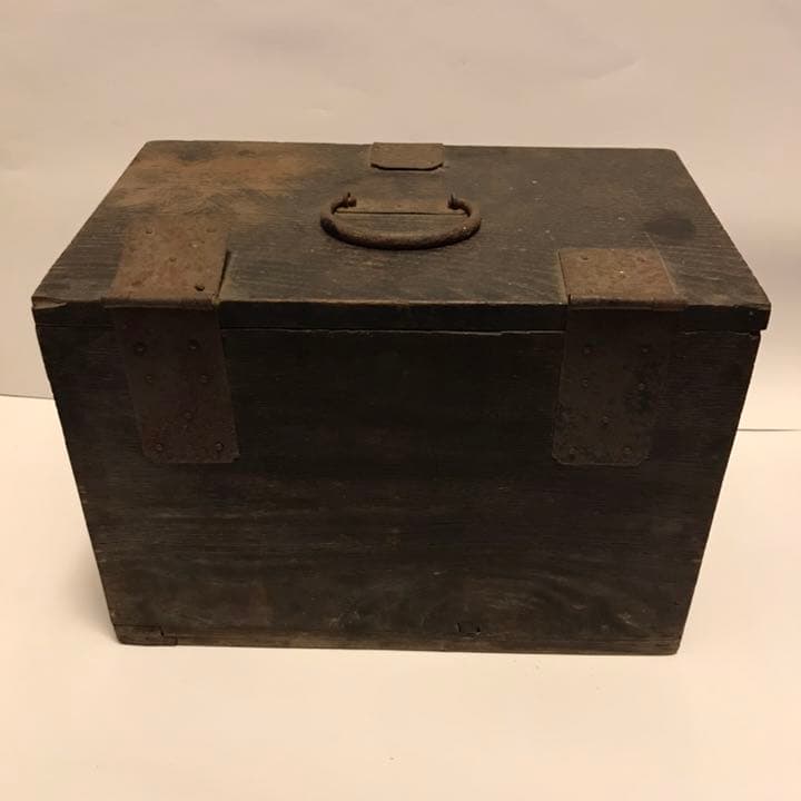 レトロ 木箱 小物入れ ①