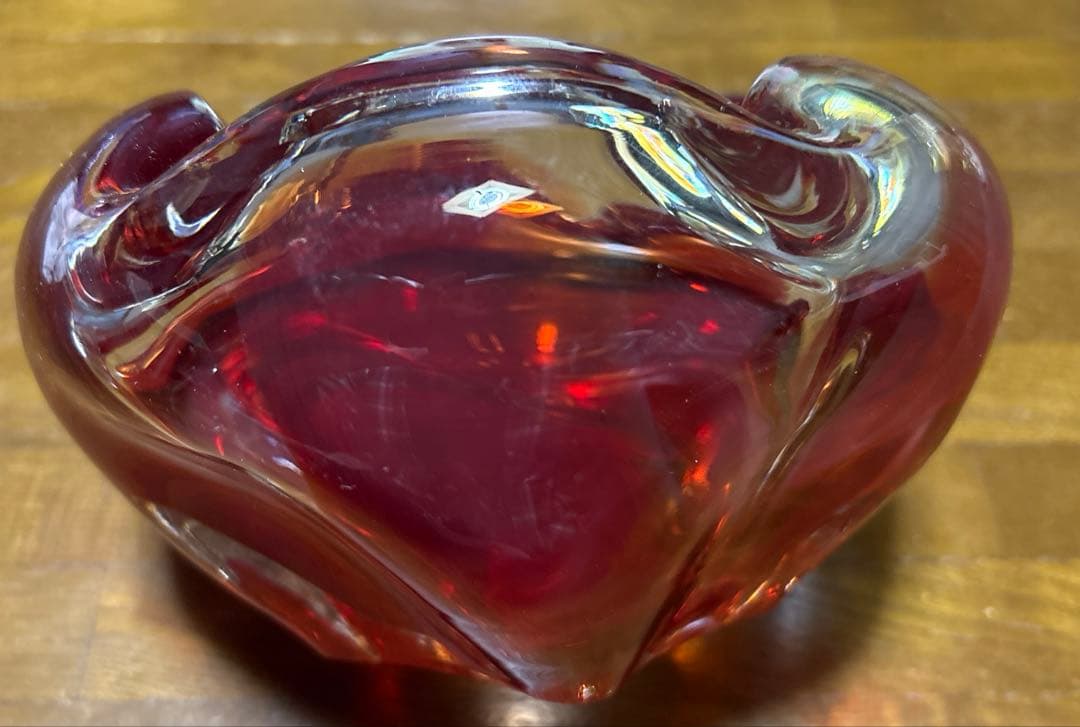 昭和レトロ　初期　曽我ガラス　灰皿