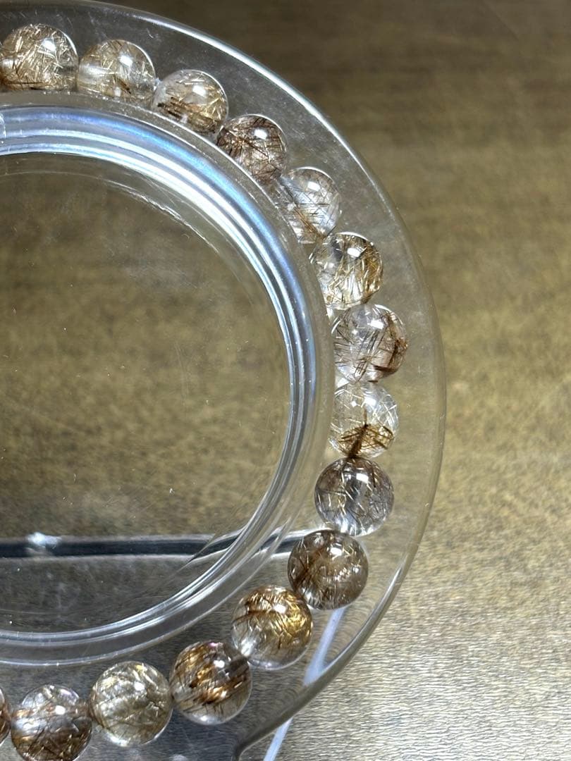 シルバールチルブレスレット7㎜　ハイグレード（新品未使用）高品質透明感針しっかり
