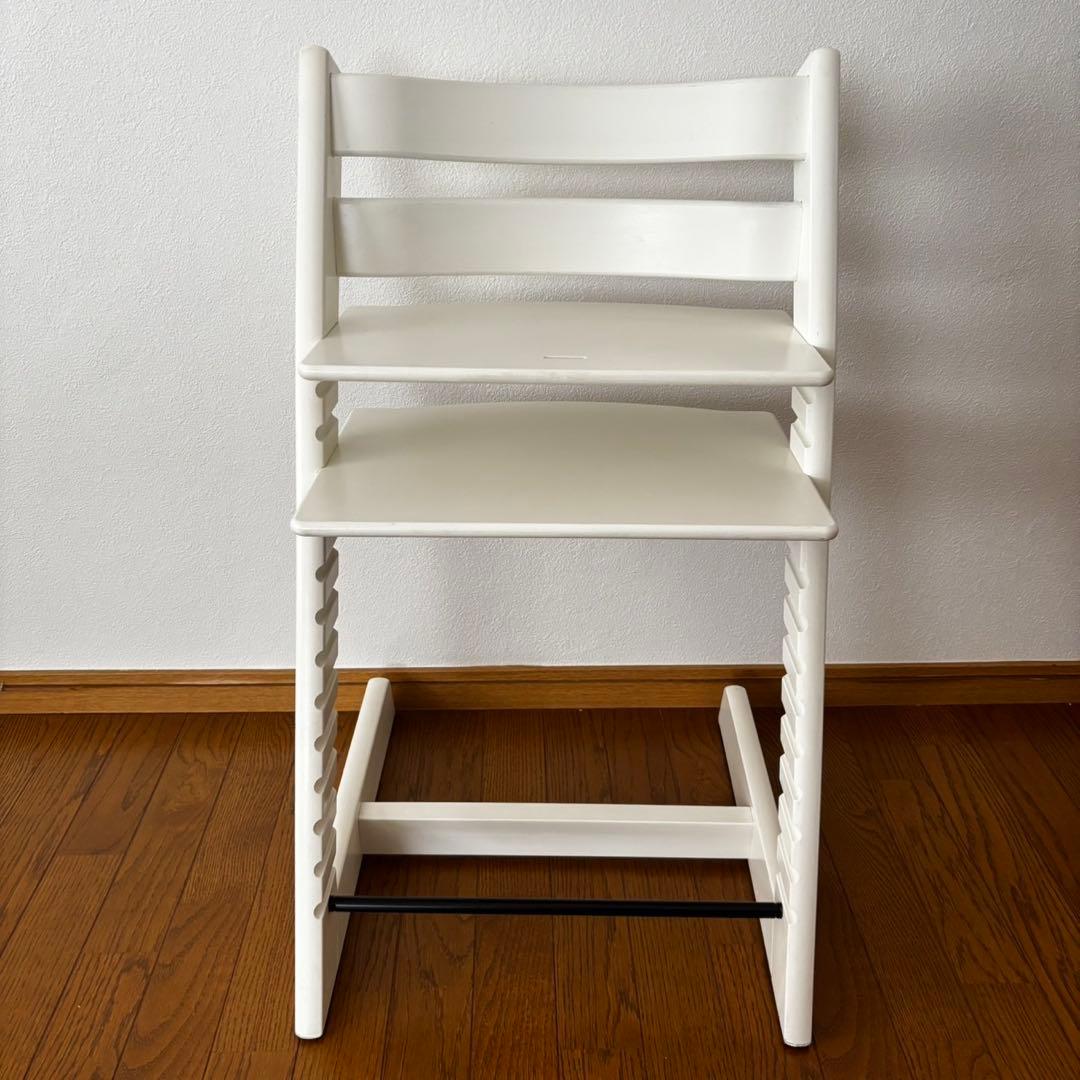 ストッケ　トリップ トラップ　ベビーチェア+ベビーセット　ホワイト②